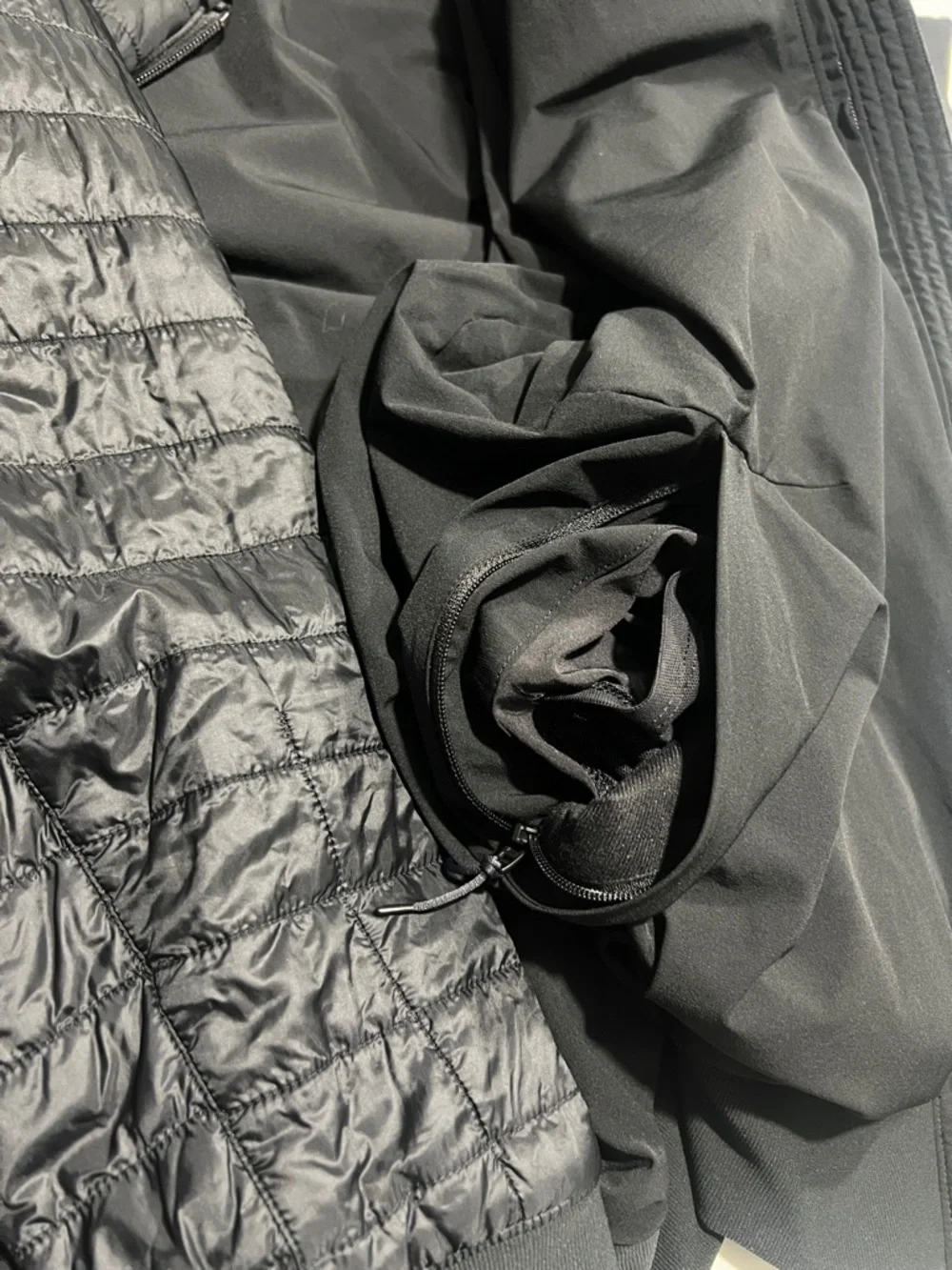 Lululemon Switch Over Reversible Men's Black Bomber Jacket Quilted size L - Picture 12 of 13